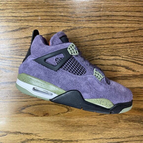 Women’s Size 6 Jordan 4 Retro Canyon Purple Athletic Shoes NEW - Picture 1 of 7